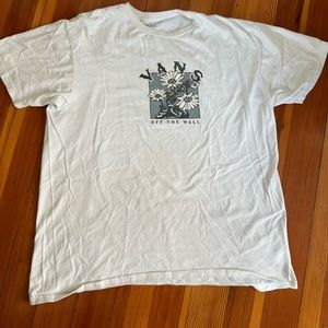 White floral Vans Tshirt size L